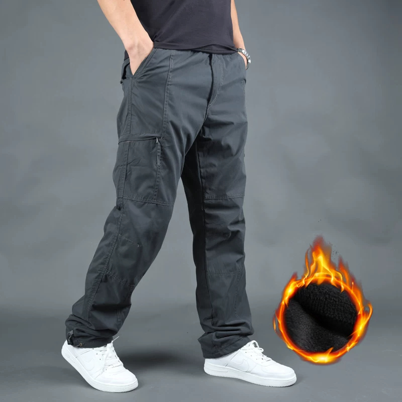 Fly Line - Pantalon cargo pour homme, doublé en
