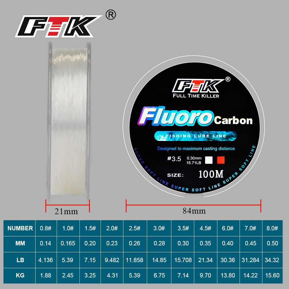 Ligne de pêche à revêtement fl - Fluorocarbon Line avis et prix