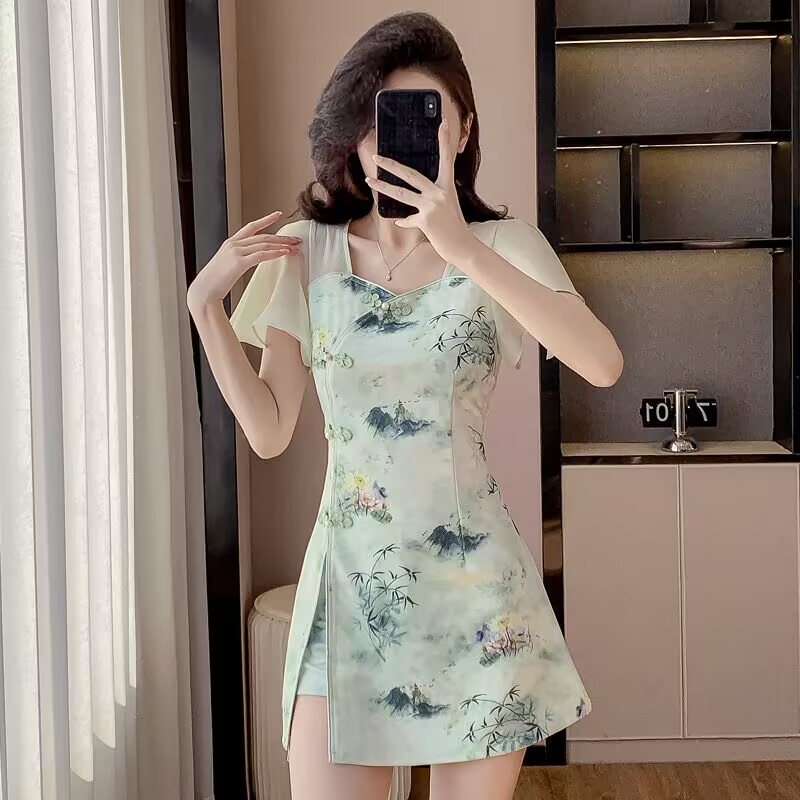 Ensemble deux pièces Cheongsam - Fly Line avis et prix